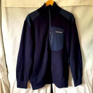 Montbell Japan men’s zip up technicl sweater